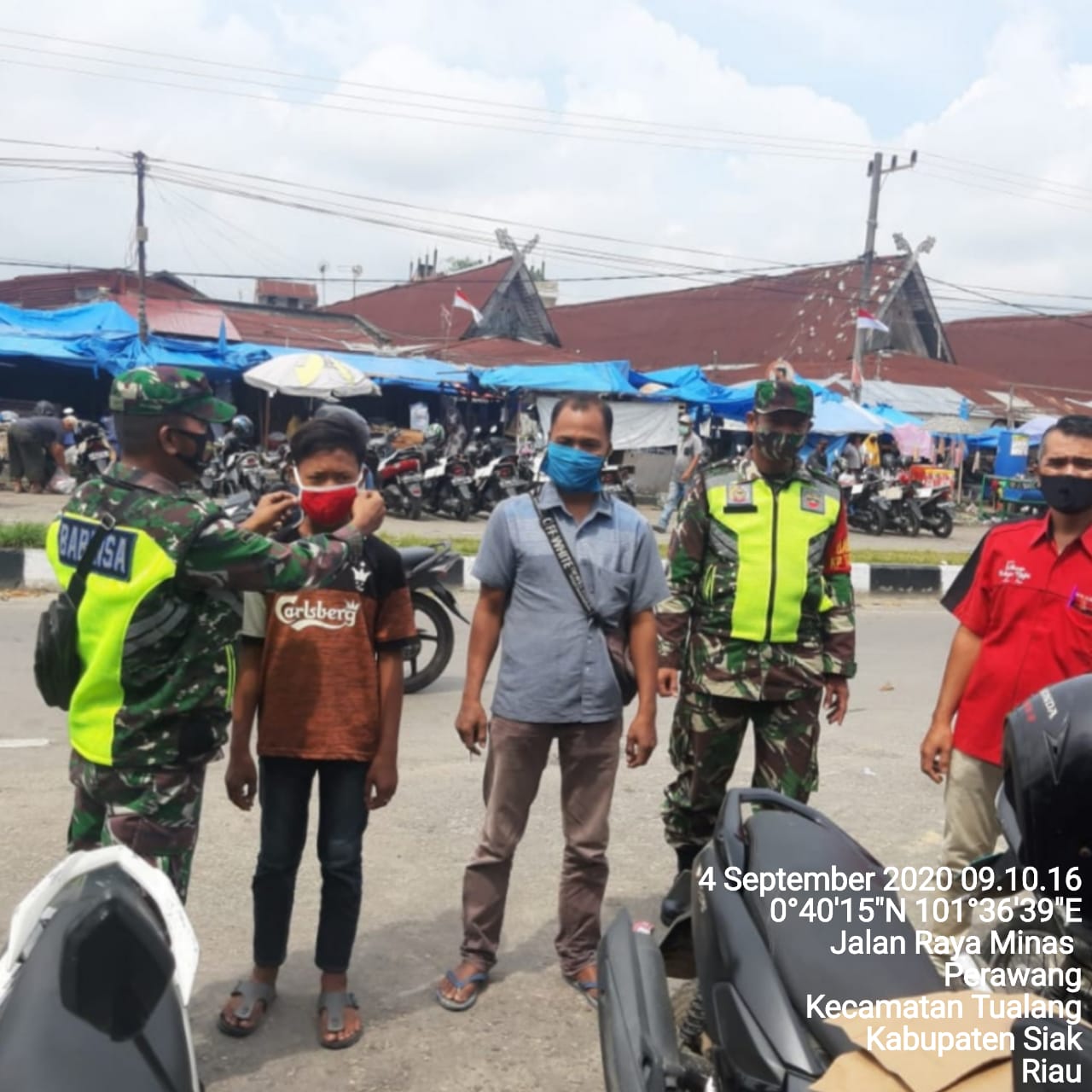 Serda Ardian Agus Tegakan Displin Wajib Pakai Masker Di Dua Tempat