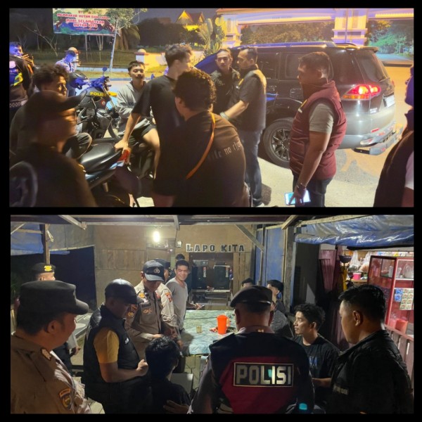 Polres Pelalawan gelar Patroli Blue Light Cegah Tindak Kriminal dan Premanisme