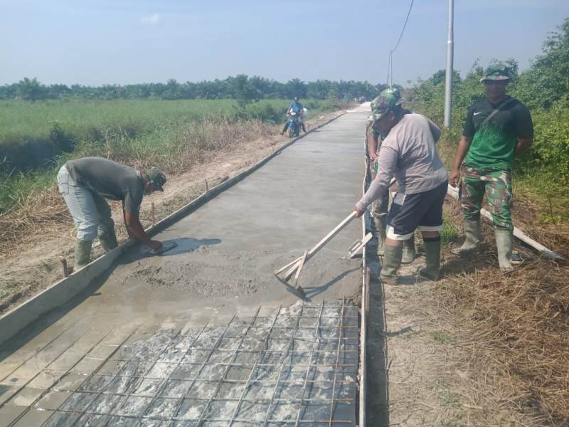 Pasi Intel: Pekerjaan Semenisasi Kampung Aman Capai 74 Persen