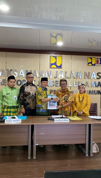 Bahas Penanganan Banjir dan Drainase, Wabup Husni Tamrin Adakan Pertemuan Dengan BPJN Riau