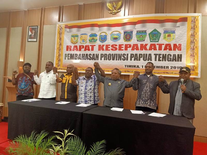 Tujuh Kepala Daerah Inginkan Pemekaran Papua Tengah