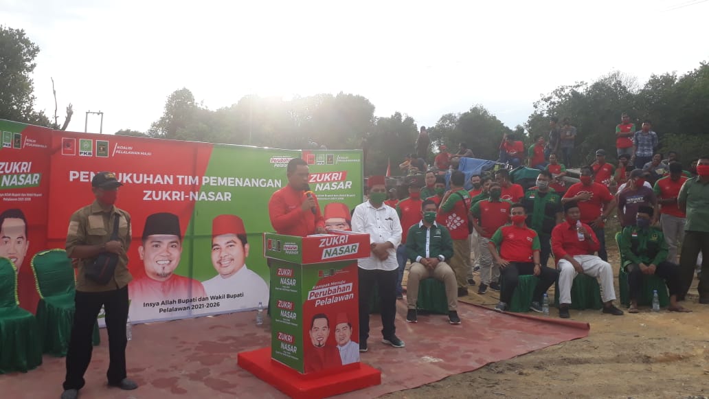 Jembatan Tambak - Sotol Menjadi Saksi Pengukuhan Tim Pemenangan Zukri-Nasar