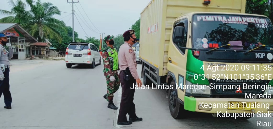 Serda Sarju Imbau Masyarakat Pakai Masker Saat Masuk Siak