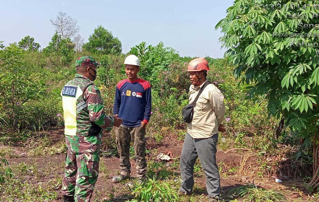 Cegah Karhutla, Serda Sahidin: Pelaku Pembakar Hutan dan Lahan Akan di Penjara