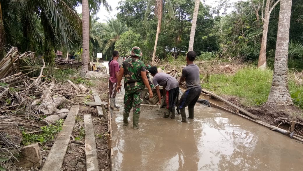 Gang Kadiran Dibangun, Begini Kata Danramil 07/Bukit Batu
