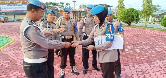Polres Rokan Hilir Galang Dana Untuk Korban Gempa Sunami Palu Dan Donggala