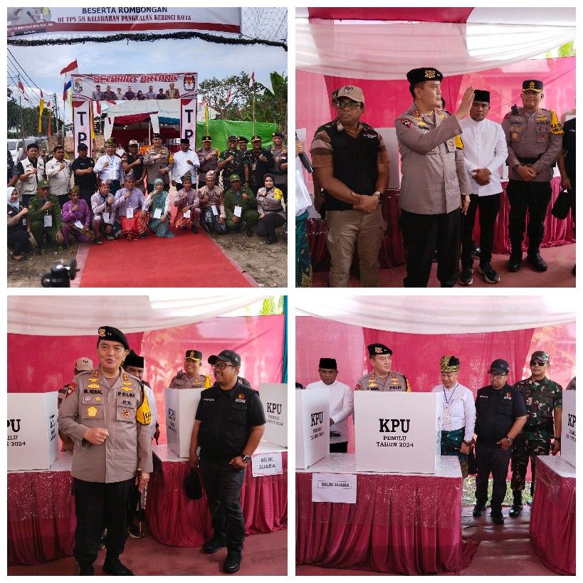 Dalam Peninjauan Kesiapan Pemilu, Kapolda Riau Puji TPS 58 Di Pangkalankerinci
