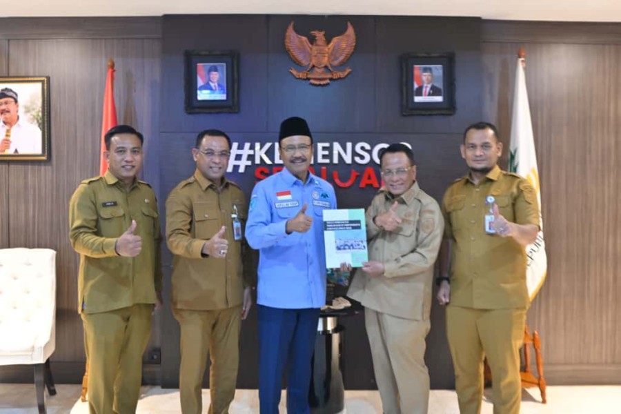 Bupati Rohil Sambangi Kemensos, Program Sekolah Rakyat Tahap Finalisasi