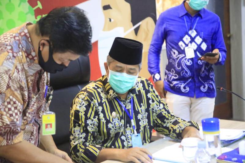 Video Conference Bersama Gubri Syamsuar, Alfedri Siapkan Anggaran 254 Milyar