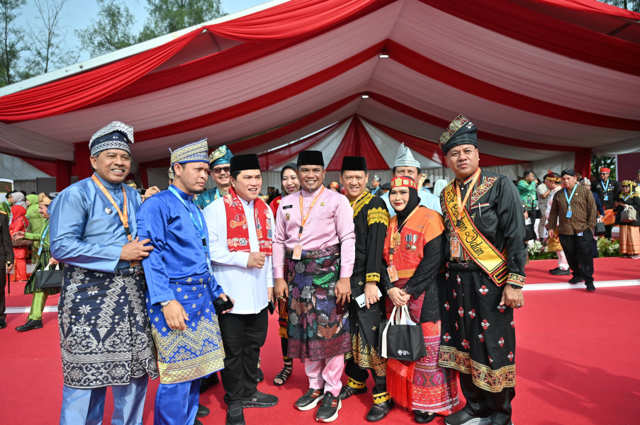 Bupati Alfedri Hadiri Peringatan Harlah Pancasila di Kota Dumai Yang di Hadiri Presiden Jokowi
