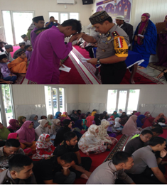 Sambut Bulan Suci Ramadhan, Polres Rohil Santuni Pakir Miskin