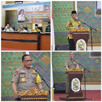 Gubri Pimpin Rakor Tindak Lanjut Penanggulangan Karhutla di Pelalawan