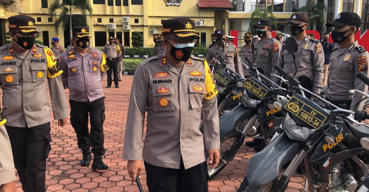 Apel Antisipasi Bencana Alam, Polres Rohil Cek Kesiapan Personil