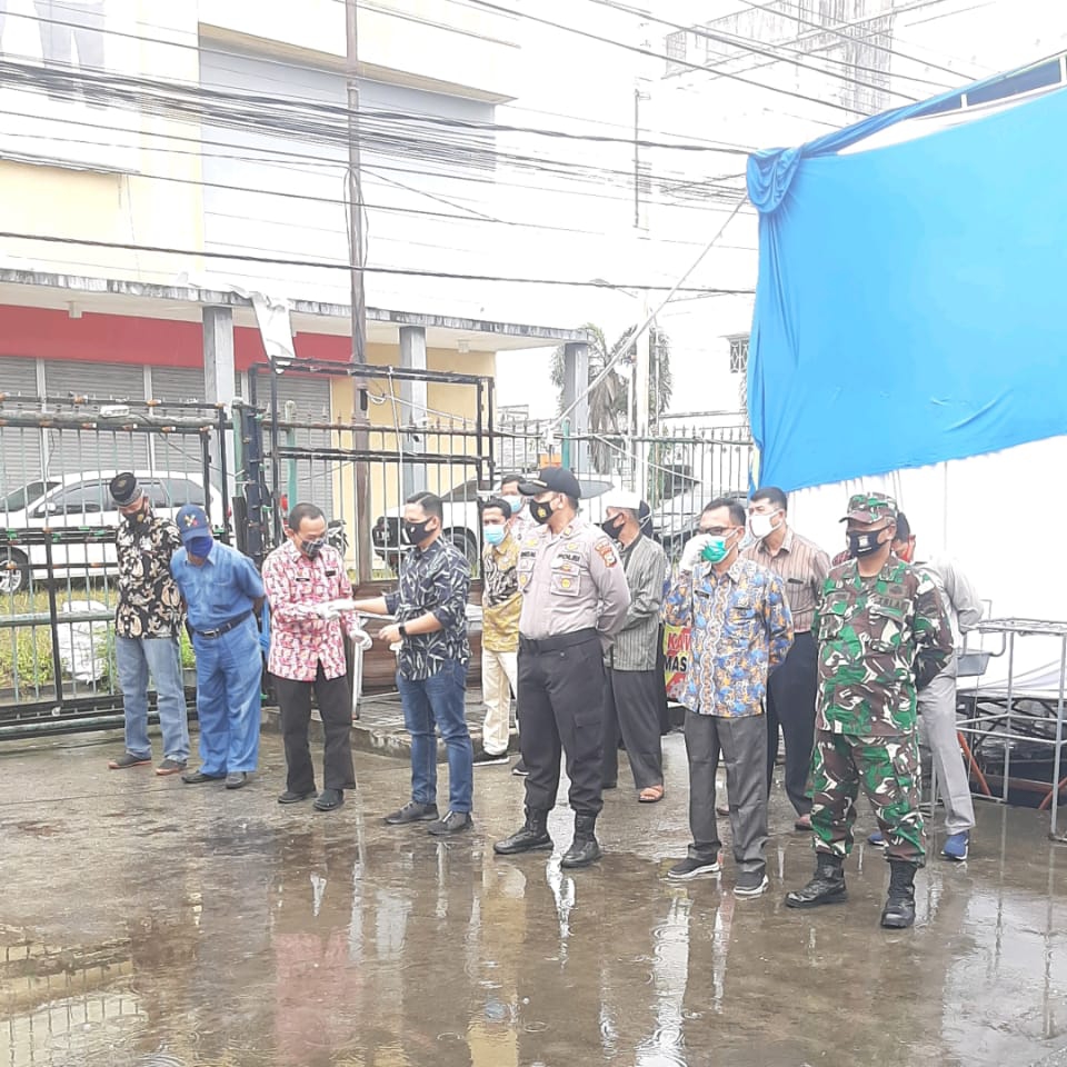 Danramil 10 Perawang Hadiri Lounching Pembagian Masker di KPR 1