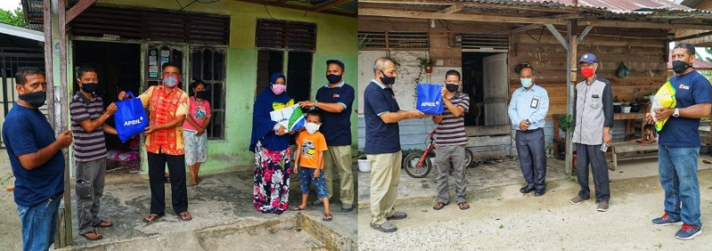 Paguyuban Dan IWARA RAPP Serahkan Bantuan Sembako ke Masyarakat Pangkalan Kerinci