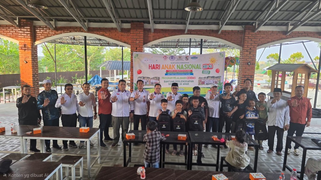 30 Anak Pelalawan Rayakan HAN Ke-42 dengan Bantuan Sekolah dan Bermain Gratis di Z-Park Pangkalan Kerinci
