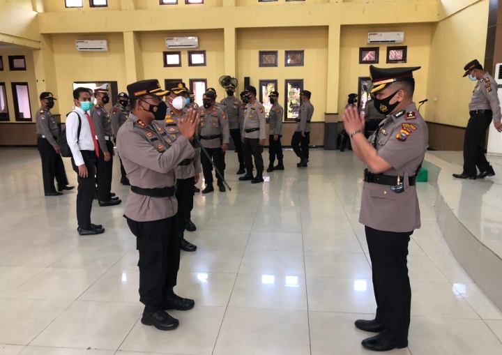 Gelar Sertijab, Kapolsek Tampan Jabat Wakapolres