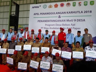 Program Desa Bebas Api PT RAPP, Ini Kata Wabup Pelalawan