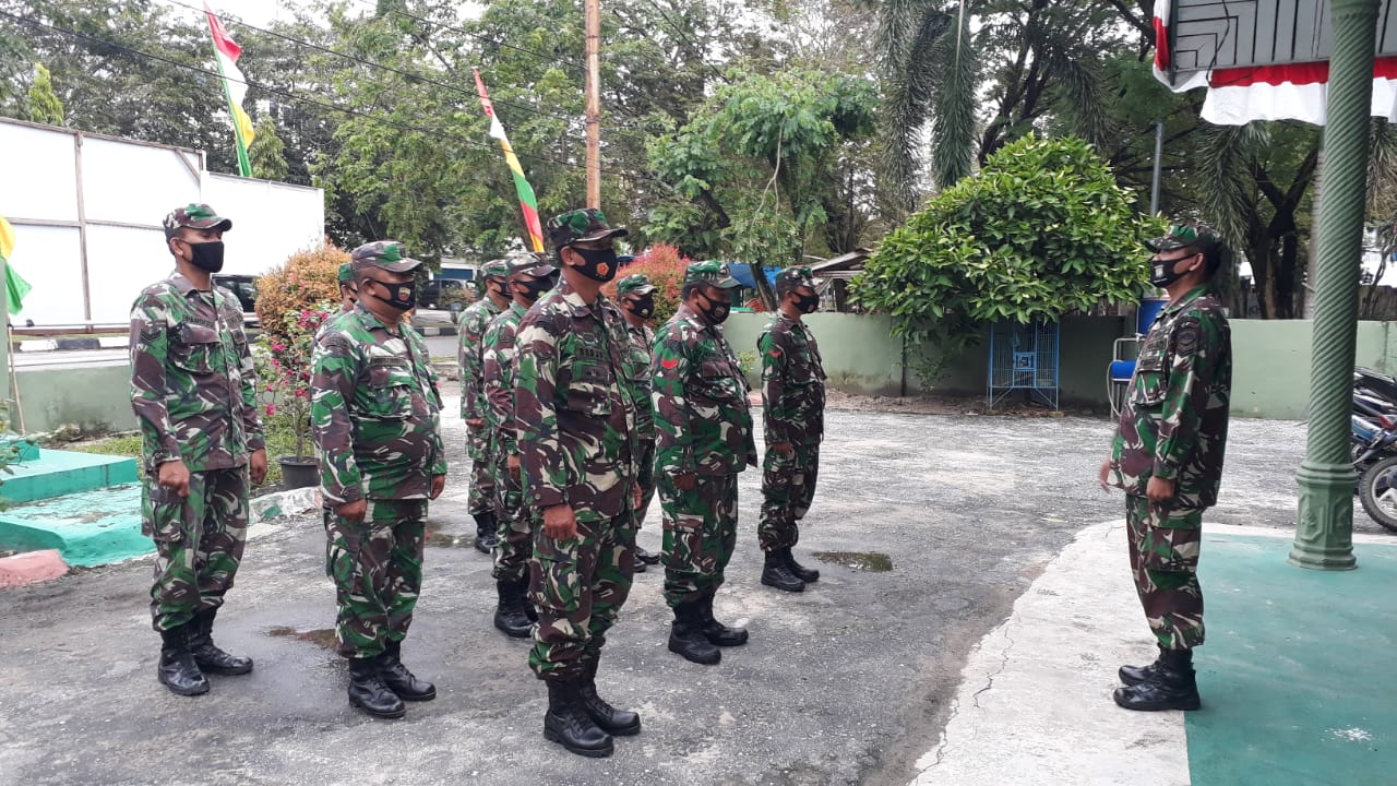 Sertu Alex Sigalingging Pimpin Apel Siaga Hadapi Tahapan Pilkada Siak 2020