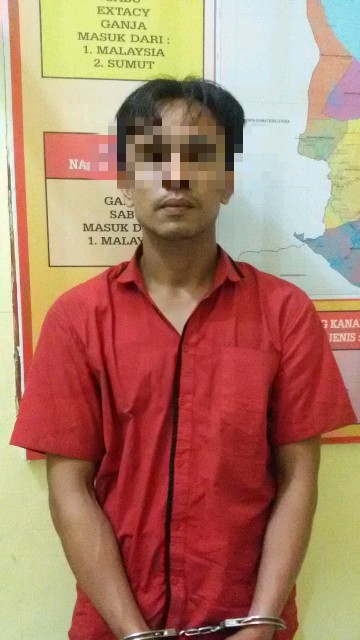 Bawa Ekstasi, Warga Labura Diamankan Depan Hotel Bestari
