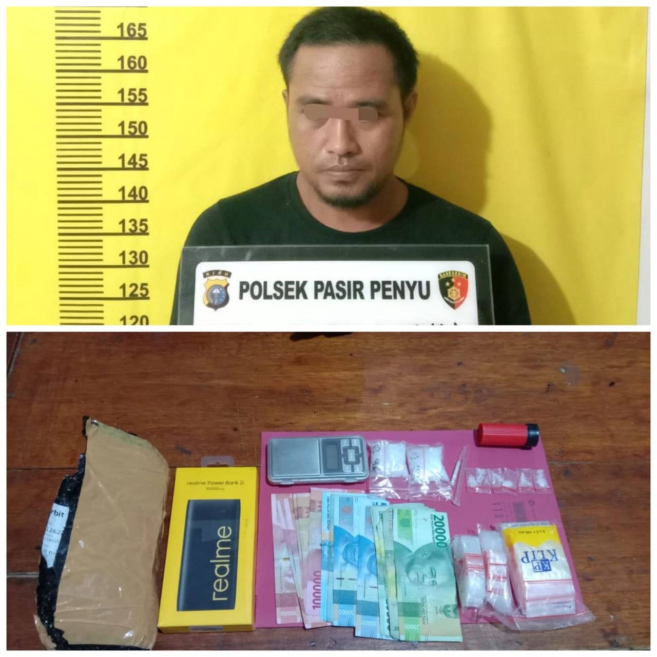 Tukang Listrik Nyambi Jual Sabu Diringkus Polsek Pasir Penyu, Berikut Jumlah BB
