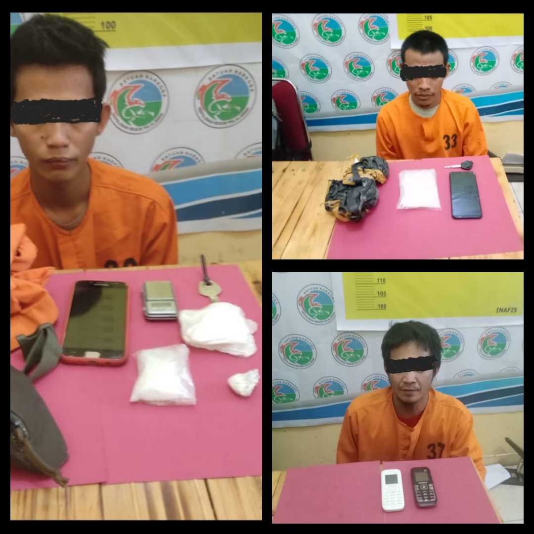 Sat Narkoba Polres Pelalawan Berhasil Ungkap Jaringan Peredaran Narkoba Jenis Shabu