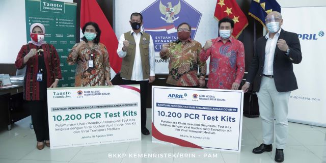 BNPB Apresiasi Donasi Alkes Dari  RAPP dan Tanoto Fandation
