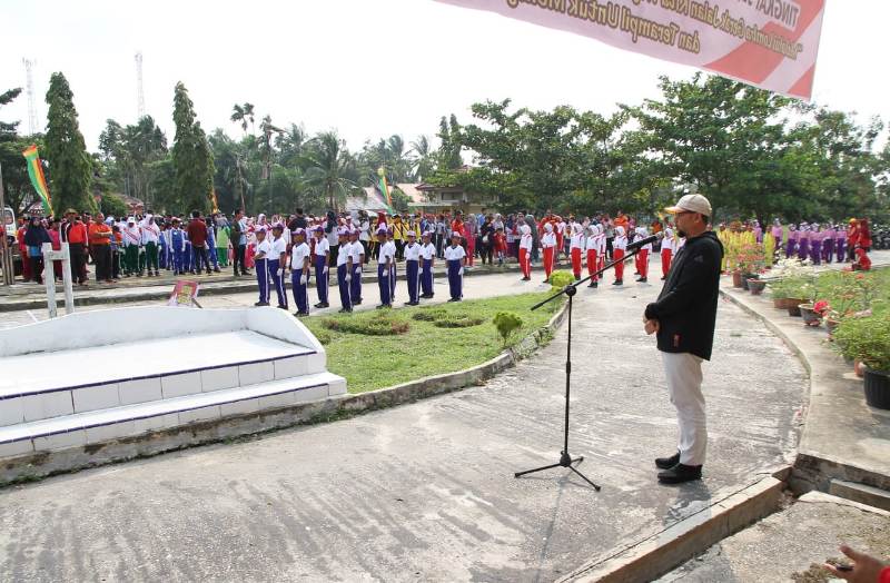 Hendrisan launching CFD di Kecamatan Sabak Auh