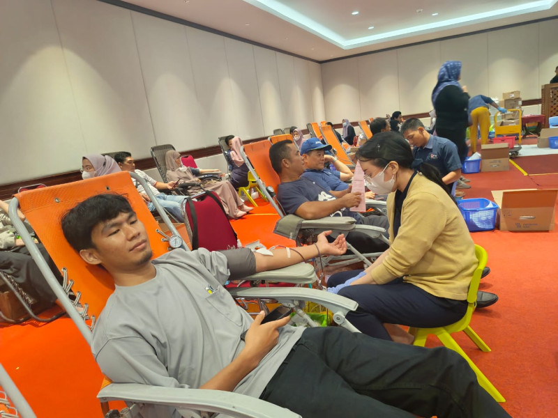 Donor Darah Massal ke-66, KDD Riau Kompleks Kumpulkan 1.071 Kantong Darah