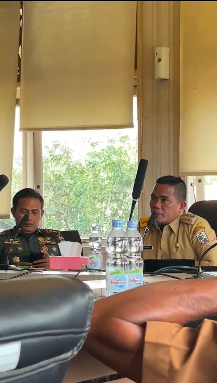 Rapat Persiapan Tanam Padi Serentak, Bupati Zukri Tekankan Untuk Mewujudkan Kedaulatan Pangan dari Pelalawan