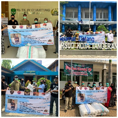 Gandeng PWI Peduli, Lima Komunitas  Salurkan 1000 APD