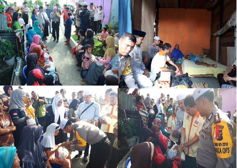 Warga Jalan Nelayan: Terima Kasih Jum'at Barokah Polresta Pekanbaru
