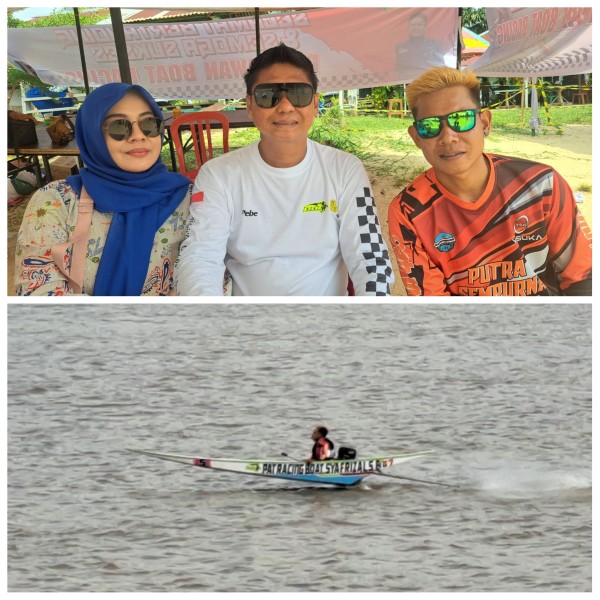 Pembalap PAT Racing Boat Syafrizal SE, Jum Stevano Tampil Memukau di Babak Penyisihan Pelalawan Boat Racing 2026