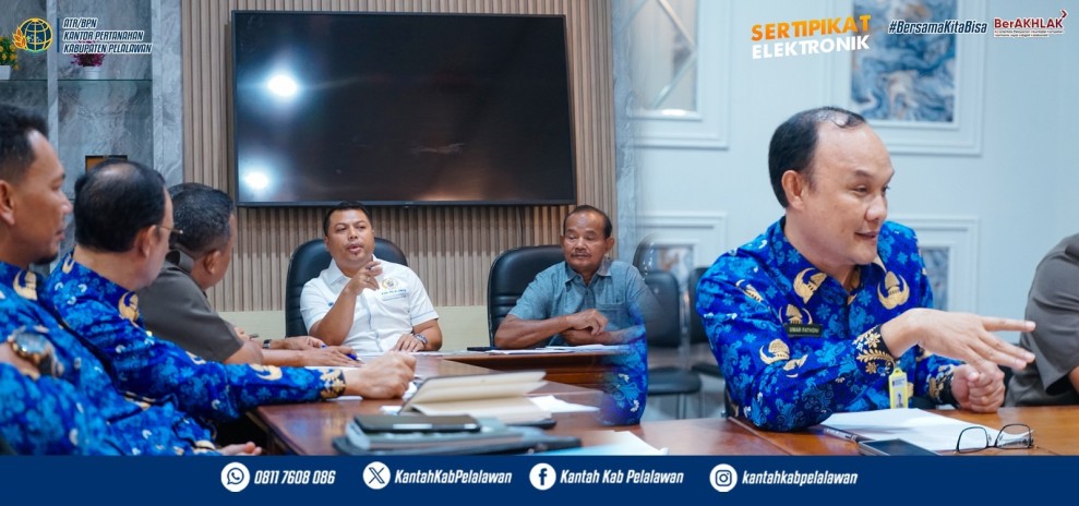 Kantor Pertanahan Pelalawan Raker Bersama Komisi II DPRD Kabupaten Pelalawan Bahas Sertipikat Kebun Plasma