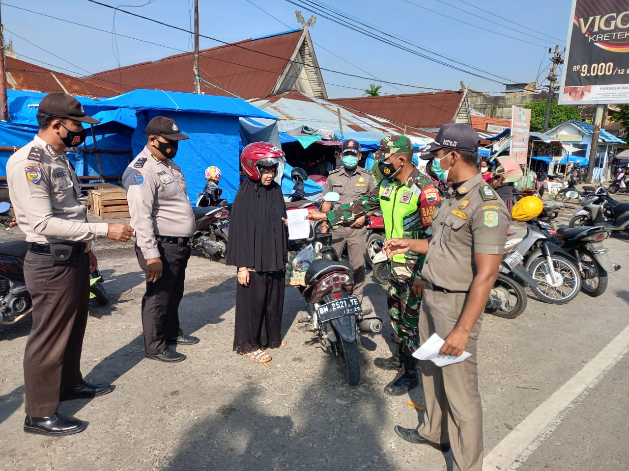 Enam Warga Terjaring Tidak Gunakan Masker