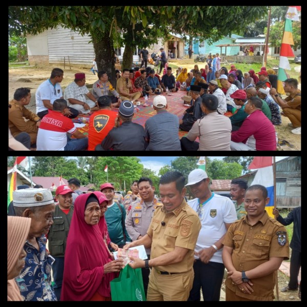 Wabup Pelalawan Husni Tamrin Dengarkan Harapan Masyarakat Batang Nilo Kecil  Dengan Penuh Keakraban
