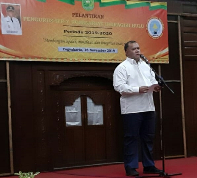 Kukuhkan Pengurus IPRY Komisariat Inhu di Yogyakarta, Ini Pesan Bupati Inhu