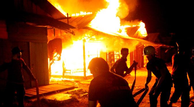 17 Rumah di Pulau Muda, Teluk Meranti, Habis Terbakar