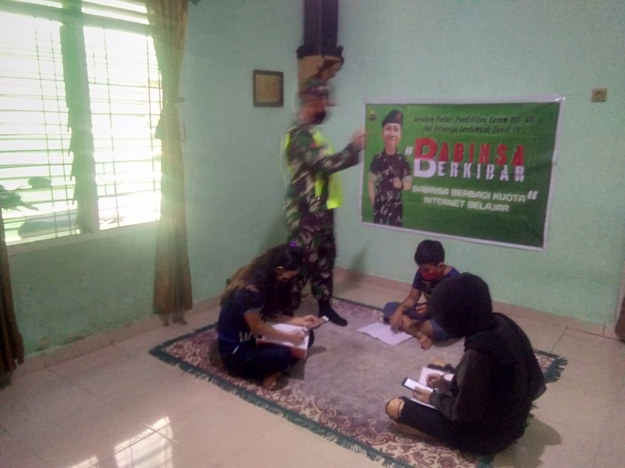 Kopda Lasroha Sigalingging: Ikuti Belajar Daring Semoga Siswa Teluk Rimba Bisa Berprestasi