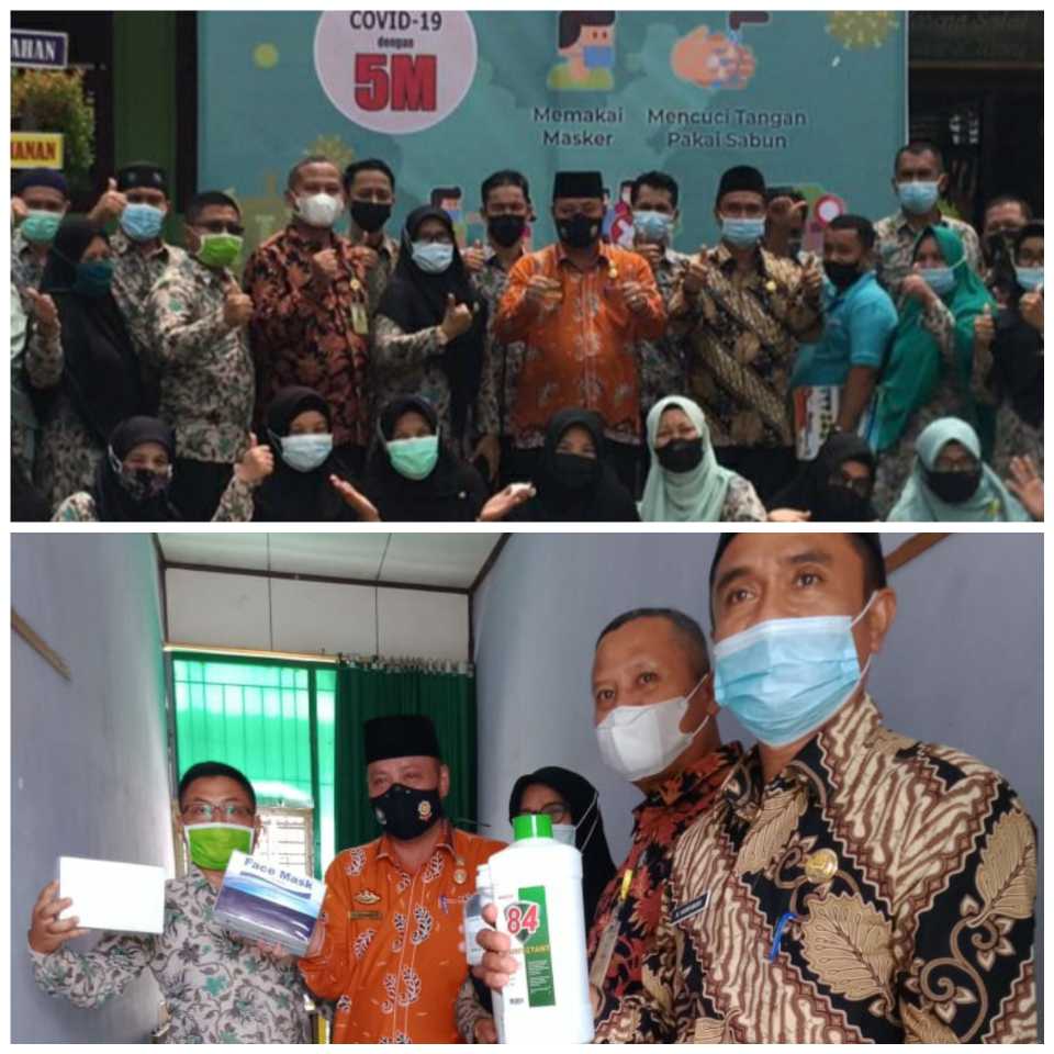 Simulasi Pembelajaran Tatap Muka Terbatas, Plt. Kadisdik Pelalawan Tinjau Kesiapan SDN 006 Pangkalan