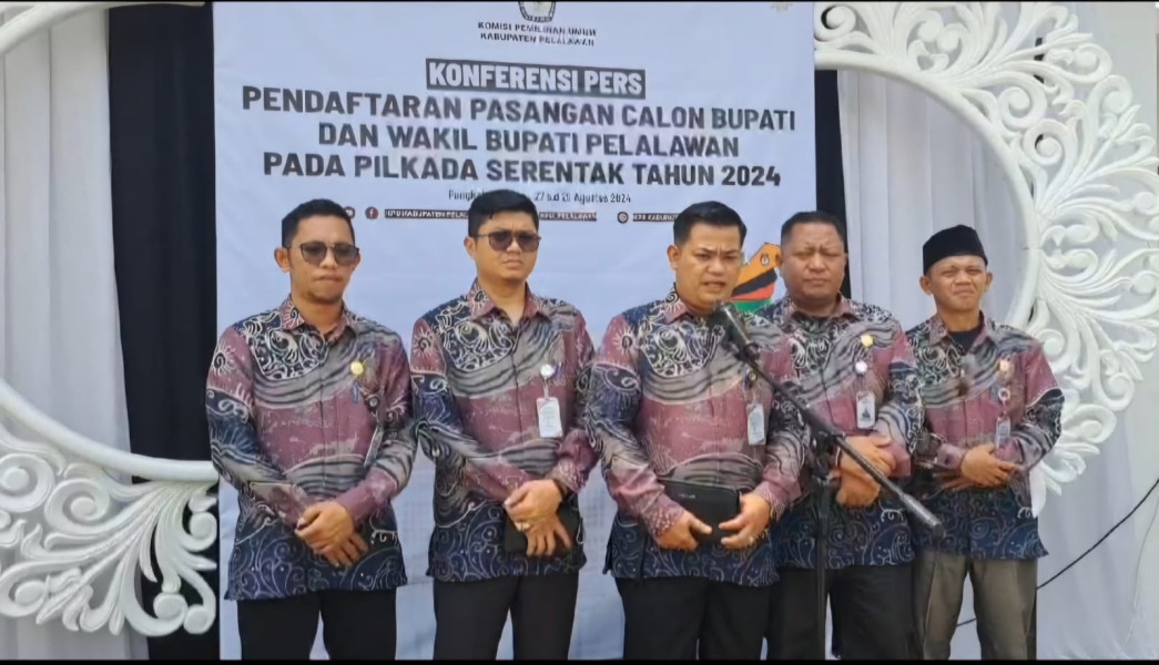 Usai Menerima Berkas Pendaftaran, KPU Pelalawan Pastikan Pilkada Pelalawan 2024 Hanya Diikuti Dua Paslon
