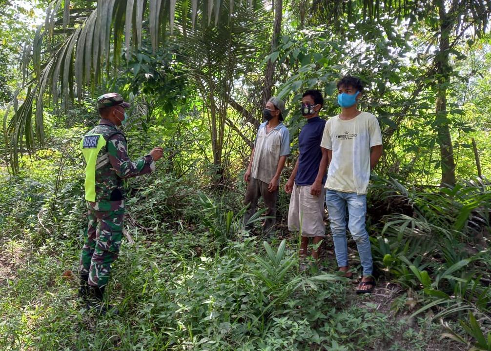 Sertu TH Hutagalung Berharap, Masyarakat Tidak Bakar Hutan Dan Lahan