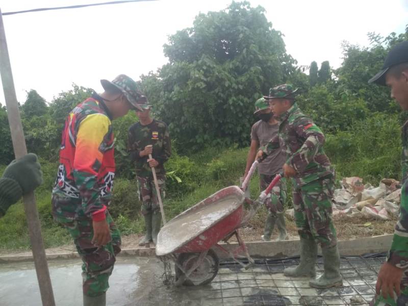 Operasi TMMD ke 105 di Rokan Hilir, Semangat Membangun Desa