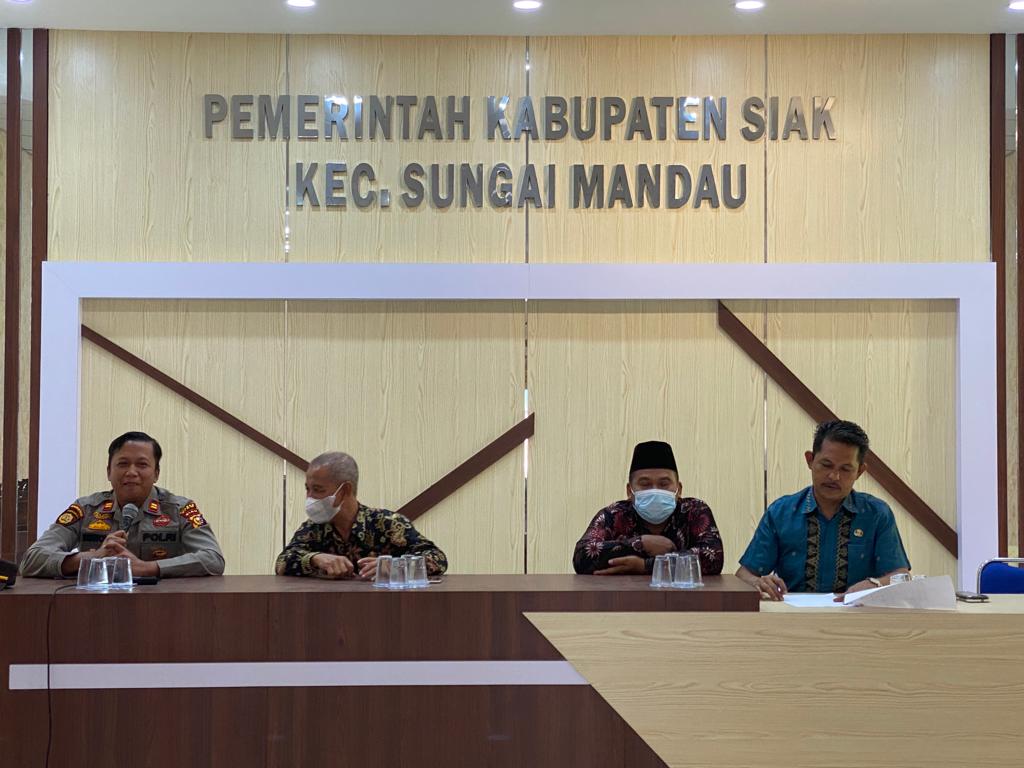 Rapat Kordinasi Pelaksana Pilpung di Sungai Mandau, Panitia Diminta Netral