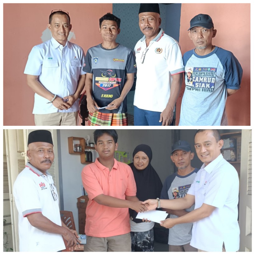 EMP Bentu Limited Santuni Anak Yatim Mantan Anggota PWI Pelalawan