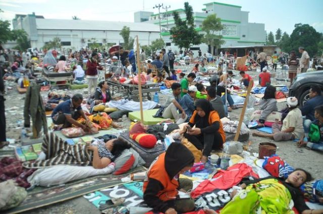 Berdasarkan Data BNPB, Pengungsi Korban Gempa Dan Sunami di Palu Mencapai 16.732 Jiwa