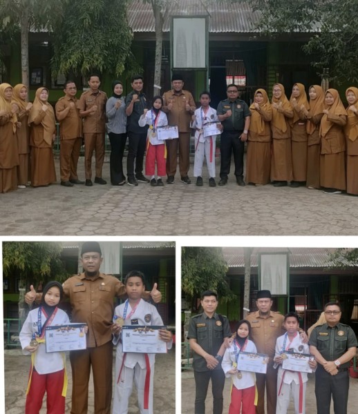 Dua Atlet SDN 006 Pangkalan Kerinci Sabet Emas di Kejuaraan Taekwondo Nasional Challenge 2025