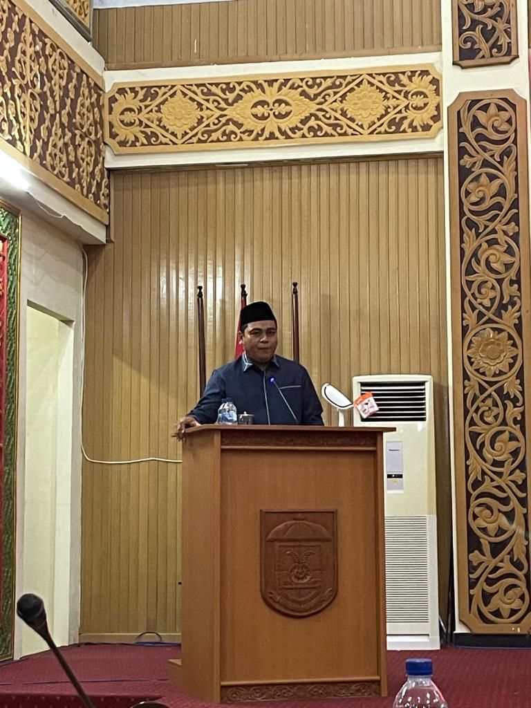 Dalam Pandangan Fraksi di DPRD Pelalawan, Wabup Nasaruddin Puji Saran dan Masukan Yose Indrawan