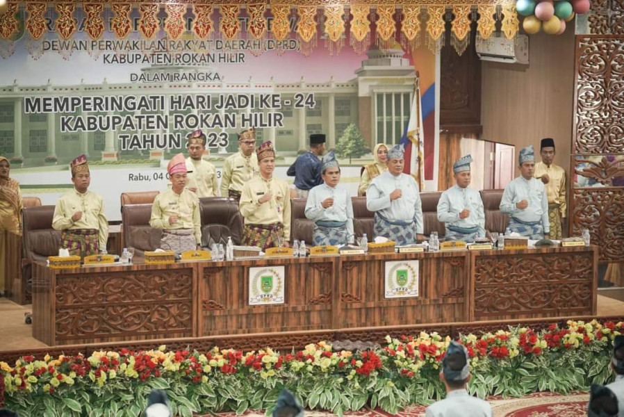 DPRD Rohil Gelar Paripurna Agenda HUT Kabupaten Rohil Ke- 24