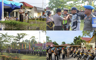 Polres Pelalawan Laksanakan Apel Gelar Pasukan Operasi Patuh Muara Takus 2018